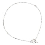 Lade das Bild in den Galerie-Viewer, Simple TO Shape Chian 925 Sterling Silver Choker Necklace
