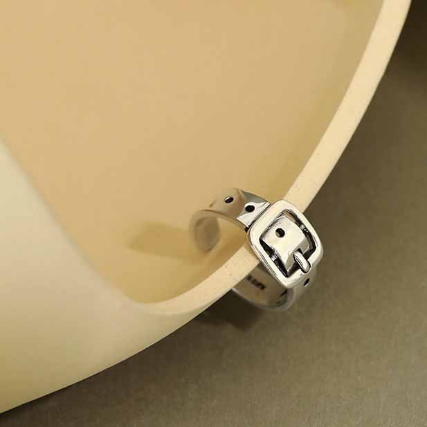 Vintage Gürtel Ring 925 Sterling Silber verstellbar elegant
