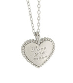 Lade das Bild in den Galerie-Viewer, Love Your More Letters Heart 925 Sterling Silver Necklace
