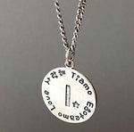 Lade das Bild in den Galerie-Viewer, Simple Letter A to Z Coin 925 Sterling Silver DIY Pendant

