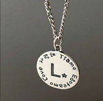 Lade das Bild in den Galerie-Viewer, Simple Letter A to Z Coin 925 Sterling Silver DIY Pendant
