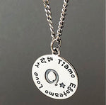 Lade das Bild in den Galerie-Viewer, Simple Letter A to Z Coin 925 Sterling Silver DIY Pendant
