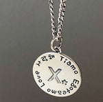 Lade das Bild in den Galerie-Viewer, Simple Letter A to Z Coin 925 Sterling Silver DIY Pendant

