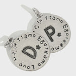 Lade das Bild in den Galerie-Viewer, Simple Letter A to Z Coin 925 Sterling Silver DIY Pendant
