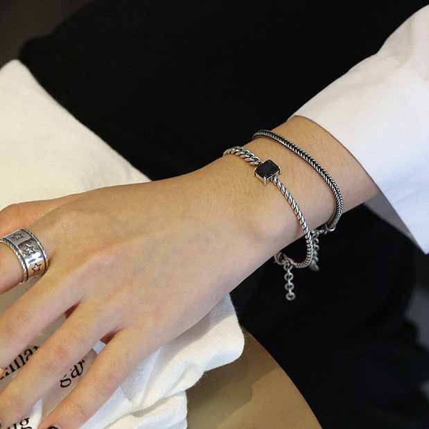 Vintage Schlangenkette Armband aus 925 Sterlingsilber - SterlingSilberSchmuck