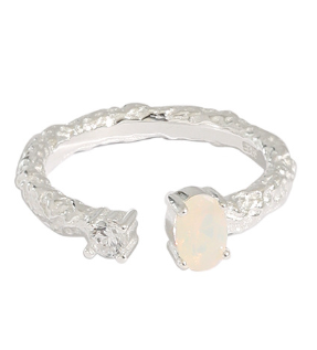 Goldener Sandstein & Kristall Kette - 925 Silber Quadrat Kette