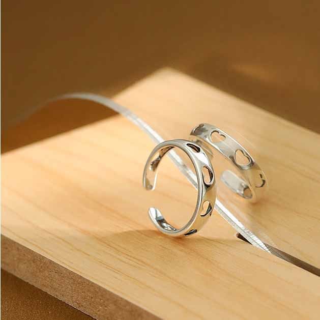 Herz Ring Mädchen 925 Sterling Silber verstellbar süß & elegant