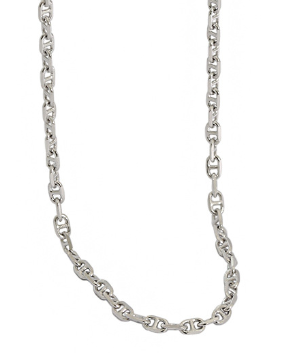 Choker Pig Nose 925 Sterling Silver Stacking Chain Necklace - SterlingSilberSchmuck