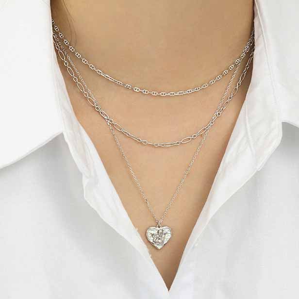 Choker Pig Nose 925 Sterling Silver Stacking Chain Necklace - SterlingSilberSchmuck