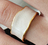 Irregular Wide 925 Sterling Silver Adjustable Ring - SterlingSilberSchmuck