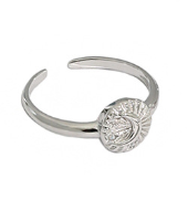 Perlen CZ Ring aus 925 Sterlingsilber – Verstellbar Elegant - SterlingSilberSchmuck