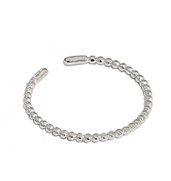 Perlen CZ Ring aus 925 Sterlingsilber – Verstellbar Elegant - SterlingSilberSchmuck