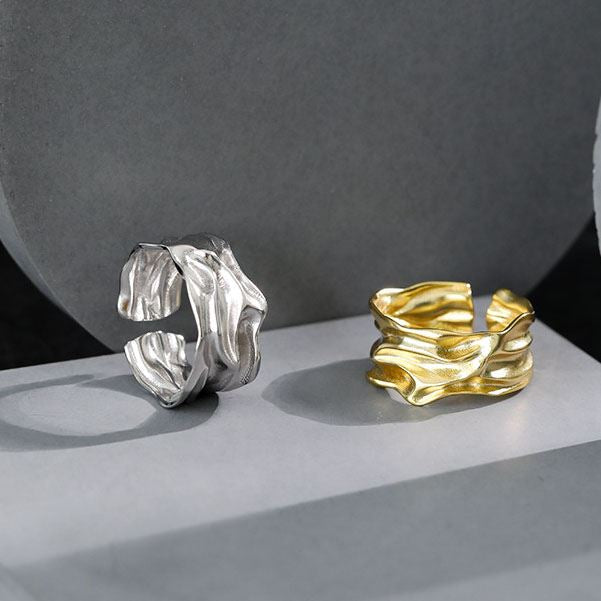 Silber Ring 925 – Verstellbar im organischen Design