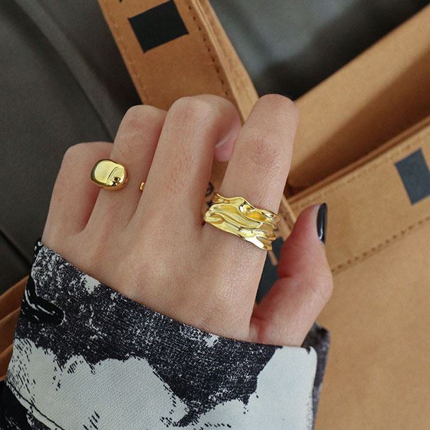 Silber Ring 925 – Verstellbar im organischen Design
