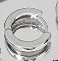 Circle Huggie Ohrringe 925 Sterling Silber geometrisch minimal