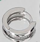 Circle Huggie Ohrringe 925 Sterling Silber geometrisch minimal