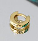 Circle Huggie Ohrringe 925 Sterling Silber geometrisch minimal