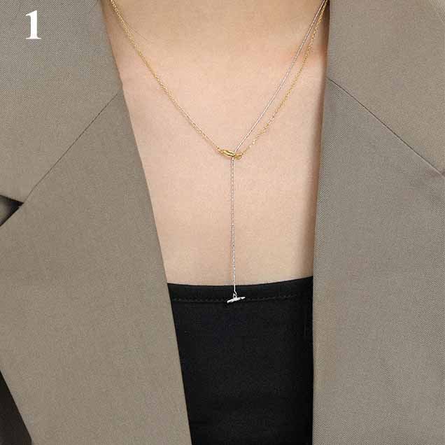 Double Layer Halskette aus 925 Sterlingsilber – Minimalistisch Elegant - SterlingSilberSchmuck