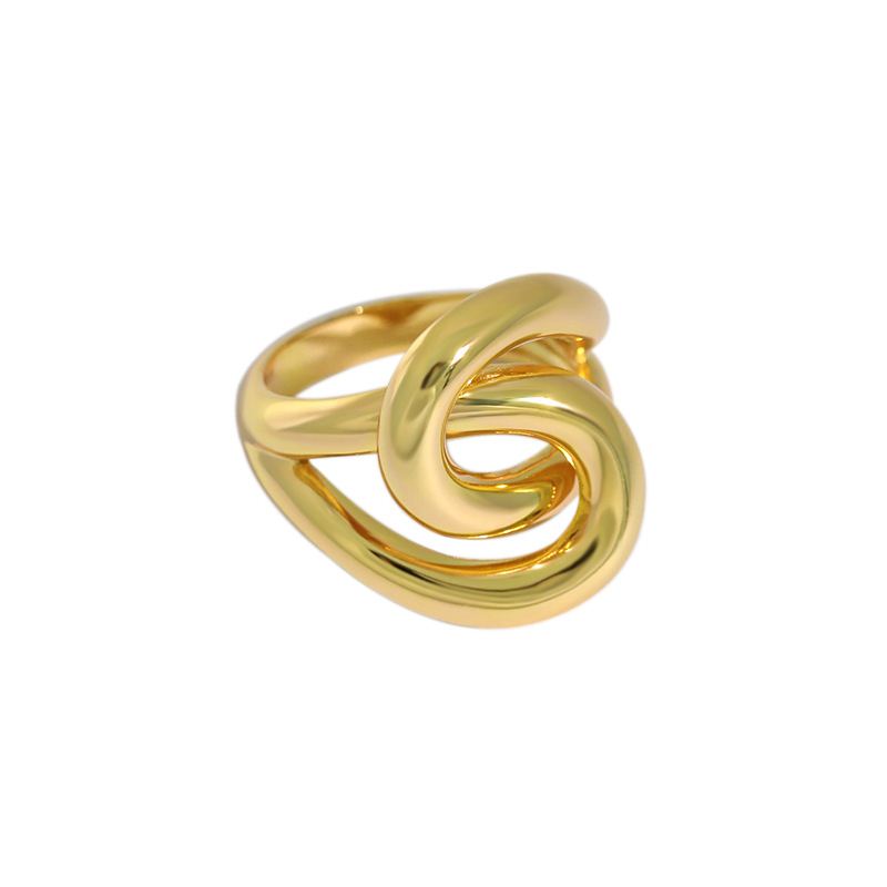 Unique Lines Cross 925 Sterling Silver Adjustable Ring - SterlingSilberSchmuck