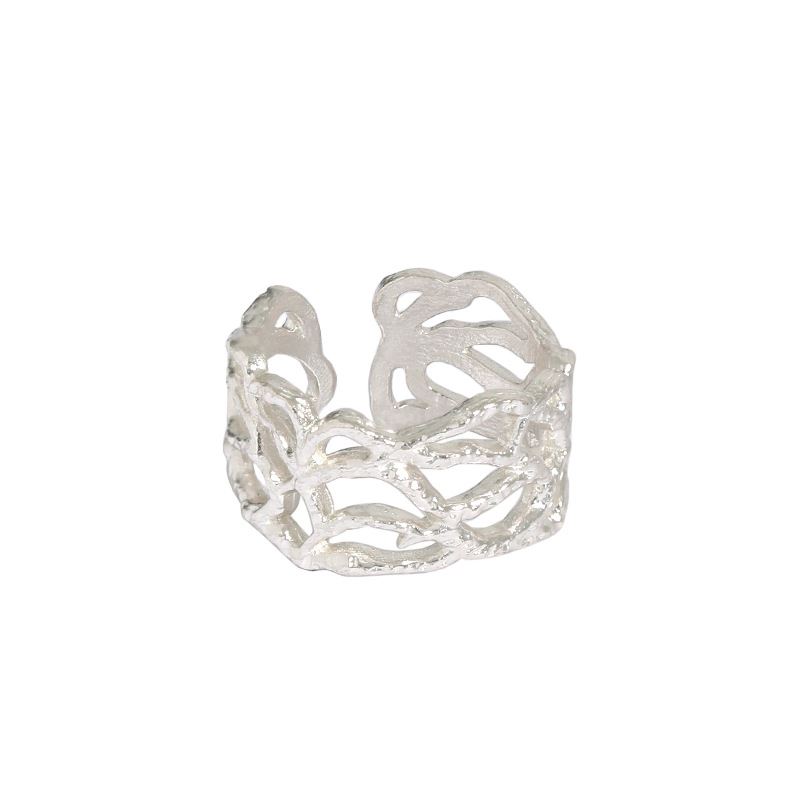 Vintage Zweigstruktur Ring aus 925 Sterlingsilber – Verstellbar - SterlingSilberSchmuck