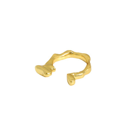 Unregelmäßiger Ring 925 Sterling Silber verstellbar modern