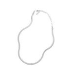 Lade das Bild in den Galerie-Viewer, Minimalism Flat Snake Chain 925 Sterling Silver Choker Necklace
