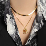 Lade das Bild in den Galerie-Viewer, Minimalism Flat Snake Chain 925 Sterling Silver Choker Necklace
