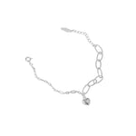 Lade das Bild in den Galerie-Viewer, Irregular Hollow Chain Heart 925 Sterling Silver Bracelet

