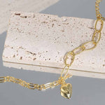 Lade das Bild in den Galerie-Viewer, Irregular Hollow Chain Heart 925 Sterling Silver Bracelet
