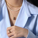 Lade das Bild in den Galerie-Viewer, Holiday Black Serpentine Snake 925 Sterling Silver Necklace
