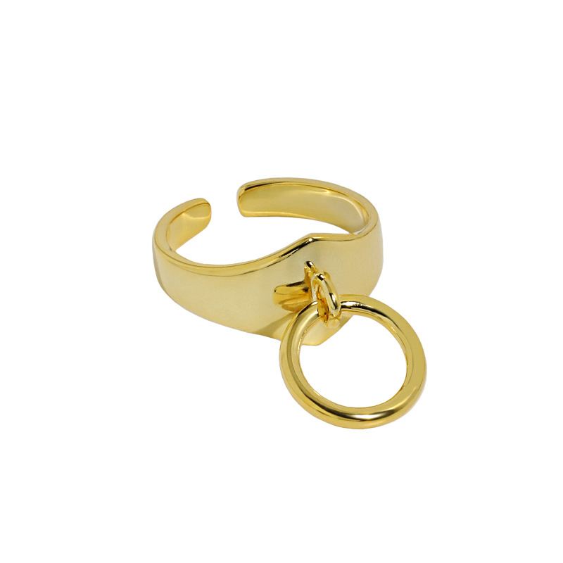 Holiday Circle Rings 925 Sterling Silver Adjustable Ring - SterlingSilberSchmuck