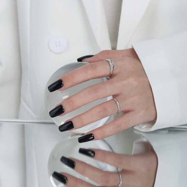 Simple Geometry CZ Rectangle 925 Sterling Silver Adjustable Ring - SterlingSilberSchmuck