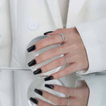 Lade das Bild in den Galerie-Viewer, Simple Geometry CZ Rectangle 925 Sterling Silver Adjustable Ring
