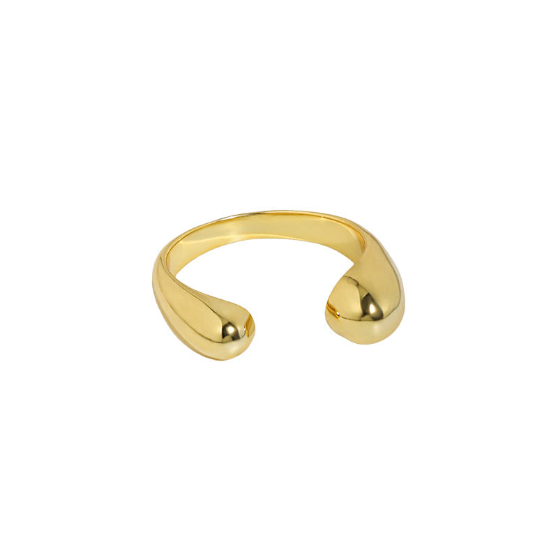 Minimalistischer Waterdrop Ring aus 925 Sterlingsilber - SterlingSilberSchmuck