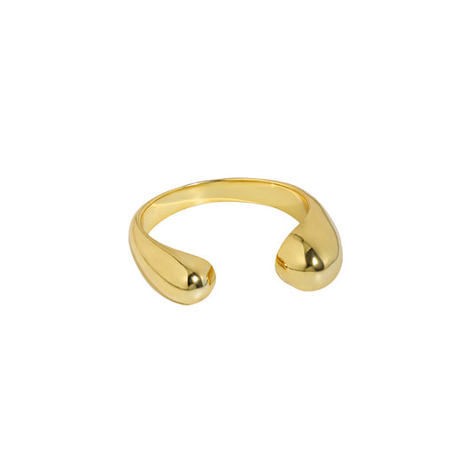 Minimalistischer Waterdrop Ring aus 925 Sterlingsilber - SterlingSilberSchmuck