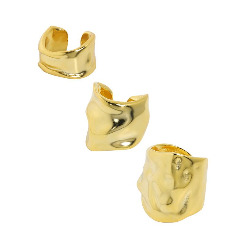 Holiday Irregular River 925 Sterling Silver Non-Pierced Earring(Single) - SterlingSilberSchmuck