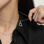 Lade das Bild in den Galerie-Viewer, Fashion Irregular Letters A-Z 925 Sterling Silver Pendant
