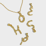 Lade das Bild in den Galerie-Viewer, Fashion Irregular Letters A-Z 925 Sterling Silver Pendant
