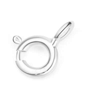 Simple Circle 925 Sterling Silver DIY Clasp & Toggle - SterlingSilberSchmuck