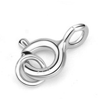 Simple Circle 925 Sterling Silver DIY Clasp & Toggle - SterlingSilberSchmuck