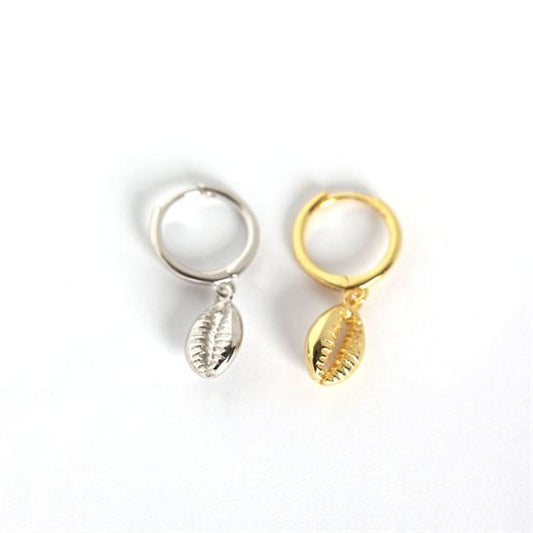 Hollow Shell Ohrringe 925 Sterlingsilber Leverback Elegant