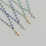 Lade das Bild in den Galerie-Viewer, Holy CZ Cross Beads 925 Sterling Silver Necklace
