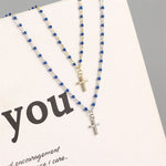 Lade das Bild in den Galerie-Viewer, Holy CZ Cross Beads 925 Sterling Silver Necklace
