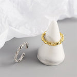 Lade das Bild in den Galerie-Viewer, Simple Irregular Twisted 925 Sterling Silver Adjustable Ring
