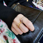 Lade das Bild in den Galerie-Viewer, Simple Irregular Twisted 925 Sterling Silver Adjustable Ring
