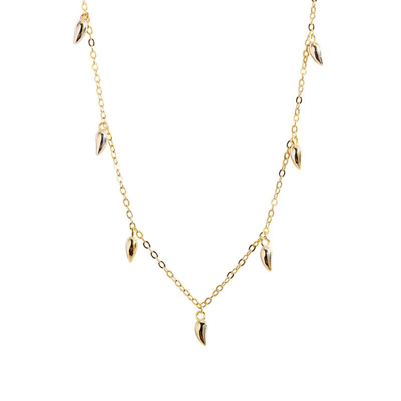 Tassel Halskette aus 925 Sterlingsilber – Elegante Quasten Kette Modern - SterlingSilberSchmuck