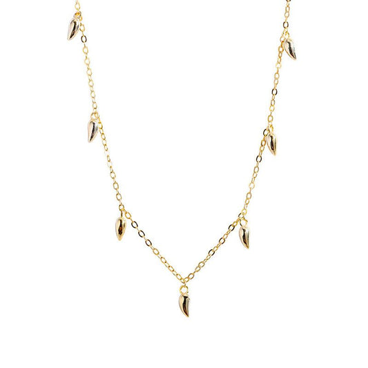 Tassel Halskette aus 925 Sterlingsilber – Elegante Quasten Kette Modern - SterlingSilberSchmuck