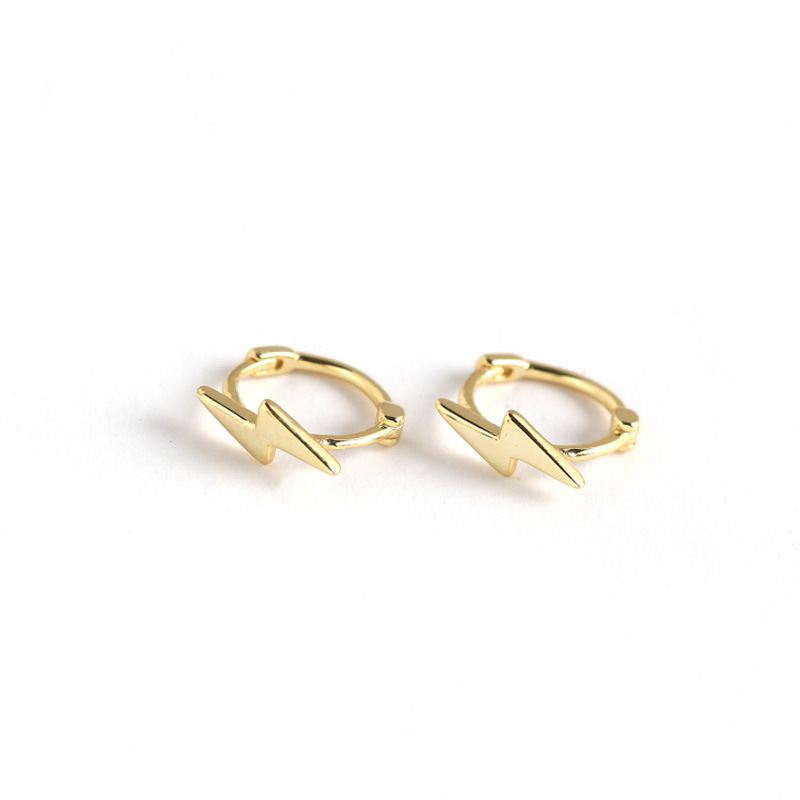 Einfache Hoop Ohrringe 925 Sterlingsilber Minimalistisch