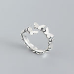 Lade das Bild in den Galerie-Viewer, Vintage Mini Flying Butterflies 925 Sterling Silver Adjustable Ring
