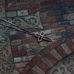 Lade das Bild in den Galerie-Viewer, Elegant Hollow Golden Cross 925 Sterling Silver DIY Pendant
